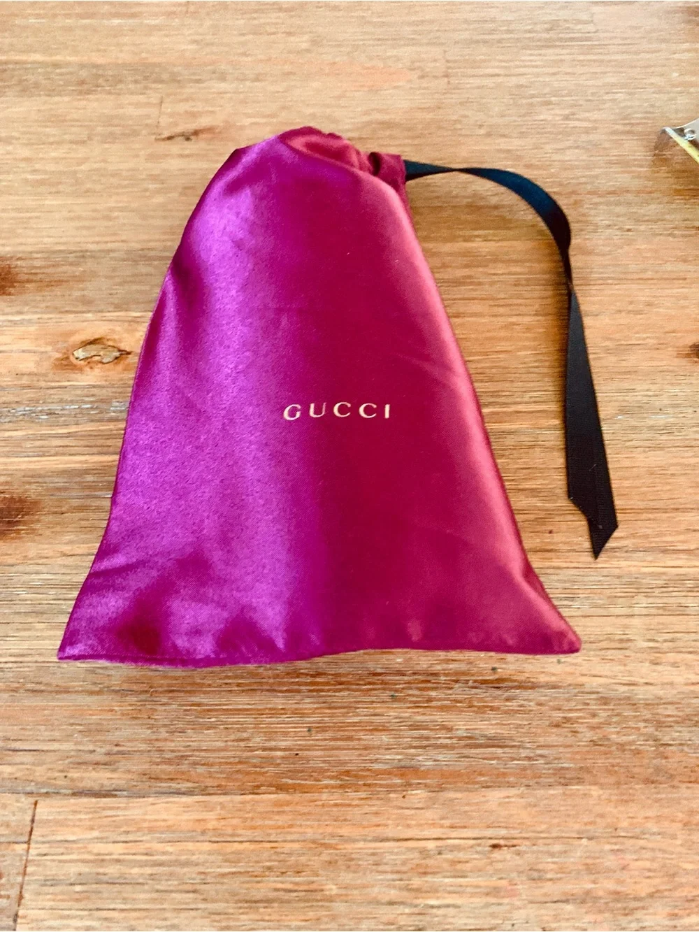 Gucci Clear Crystal Frame Eyeglasses with Burgundy Case and Pouch